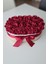 24'lü Bordo Hasır Sepet Solmayan Gül, Saten Çiçek, Sevgiliye, Arkadaşa Hediye, Dekoratif Süs 3