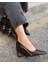 Mariel Dolgu Topuklu Stiletto Acıkahve Mat Deri 1