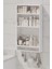 Çok Amaçlı Yapışkanlı Duvar Rafı Organizer 3 Katlı Banyo & Mutfak Rafı 2 Çekmeceli Havluluk Beyaz 1