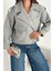 Kaşe Cep Detaylı Mont Gri 4
