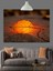 Günbatımında Kuru Yaprak Dekoratif Kanvas - Mdf Ahşap Tablo 4