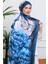 Floral Suluboya Desenli Dijital Soft Şal 3