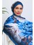 Floral Suluboya Desenli Dijital Soft Şal 6