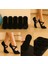 6'li Siyah Cotton Plates&yogo Reformer Kaydirmaz Çorap Burun Dikişiz 1