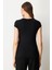 Kadın Sıfır Yaka Ay Kol Basic Bluz 61302 Siyah 4