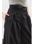 Geniş Pileli Gabardin Pantolon Siyah 8