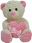 Buğz 62915 35 cm Kalbi Kurdeleli Peluş Ayı -Hly 3