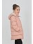 Kız Çocuk Pembe Kışlık Kapüşonlu ve Fermuarlı Şişme Mont 2