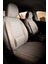 Chevrolet Lacetti Uyumlu Lüks Yarı Deri Bel Destekli Oto Koltuk Kılıfı Vera Series Bej Renk 1