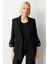 Kadın Kolu Apoletli Torba Cepli Ceket 5057 Siyah 1