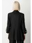 Kadın Kolu Apoletli Torba Cepli Ceket 5057 Siyah 4