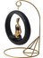 Modern Stil Askılı Sallanan Yoga Yapan Kadın Heykeli 18 cm Dekoratif Meditasyon Biblo Ev Ofis Süsü C 3