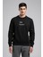 Desavvı Erkek O Yaka Sweatshirt Siyah 2
