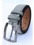 Hakiki Süet Deri Gri Erkek Kemer 3,5 cm Orijinal Klasik Kumaş Pantolon Kemeri 1