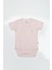 Bistyle Organik Natural Basic Style Kruvaze Yarım Kol Body BS17101 Pembe 1