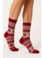 Kadın Yılbaşı Havlu Desenli Çorap – Pamuklu, Kalın ve Sıcak Tutan Noel Temalı Tekli Çorap 1
