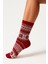 Kadın Yılbaşı Havlu Desenli Çorap – Pamuklu, Kalın ve Sıcak Tutan Noel Temalı Tekli Çorap 2