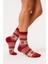Kadın Yılbaşı Havlu Desenli Çorap – Pamuklu, Kalın ve Sıcak Tutan Noel Temalı Tekli Çorap 3