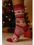 Kadın Yılbaşı Havlu Desenli Çorap – Pamuklu, Kalın ve Sıcak Tutan Noel Temalı Tekli Çorap 4