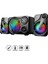 Leerfei Sp-60 2.1 Bluetooth Hoparlör Sistemi | Rgb Işıklı Subwoofer ve Uydu Hoparlörler | Usb, Tf Kart, Fm Destekli 2