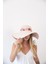 Kadın Lna Pudara Çiçek Detaylı Hasır Şapka 1