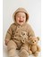 Wellsoft Peluş Bebek Tulum, Kışlık Kapüşonlu, Ayıcık Detaylı, Unisex 1