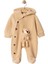 Wellsoft Peluş Bebek Tulum, Kışlık Kapüşonlu, Ayıcık Detaylı, Unisex 2