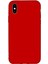 Ggm Aksesuar iphone x ve Xs (5.8) Inç Içi Kadife Lansman Silikon Kılıf Şok Emici Full Kasa Koruma Sağlayan Kılıf -Silicone Compatible With X-Xs Gel Rubber Full Body Protection Cover (Kırmızı) 1