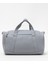 Gri Suni Deri Yan Ayakkabı Bölmeli Unisex Geniş Hacimli Seyahat Spor Fitness Spor Çantası - 00124 5