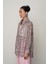 Kadın Çiçek Desenli Oversize Kesim Gömlek 2