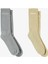 Unıted4 Street Essentials Crew Unisex Kahverengi/gri 2'li Çorap 1