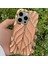 iPhone 15 Pro Max Kılıf Yaprak Desenli Parlak Darbe Önleyici Silikon Kapak 1