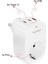 Akım Korumalı Priz 1x Priz, 2x Type-C, 1x USB Port Çıkışlı Tekli (Beyaz) 3