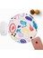 Minimal Renkli Tasarımlı Yuvarlak Mousepad - Mouse Pad - Fare Altlığı 5