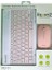 Key 01 Kablosuz Bluetooth Wireless Tümü Türkçe Karakterli I Ü Ğ Harfleri Bulunur Klavye Mouse Seti (Toz Pembe) 2