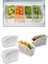 Buzdolabı Sepeti Dolap Içi Düzenleyici Sepet Organizer Beyaz 4 Adet 30X16X17 4