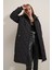 Kapşonlu Şişme Mont - Siyah 4