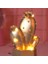 LED Işıklı Sevimli Kaktüs Dekoratif Masa Ası Mini Biblo Gece Ası Gold 2
