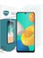 M32 4g Screen Protector Glass Cam Ekran (3'lü Paket) [ M32 4g ile Uyumlu Ekran - Şeffaf] 1