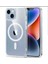 Iphone 13 ve 14 Uyumlu Şeffaf Sert Magsafe Sararmaz Mika Kılıf 1