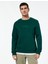 Regular Fit Pamuk Viskon Karışımlı Bisiklet Yaka Baskılı Sweatshirt 3