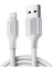 Lightning iPhone Örgülü Data ve Şarj Kablosu Beyaz 1 Metre 1