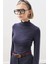 Balıkçı Yaka Bluz Lacivert 2
