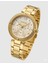 Kadın Kol Saati Altın Renk, Beyaz Kadran - Şık Metal Kordon, 2 Yıl Garantili 1
