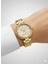 Kadın Kol Saati Altın Renk, Beyaz Kadran - Şık Metal Kordon, 2 Yıl Garantili 3