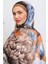 Floral Suluboya Desenli Dijital Soft Şal 4