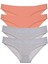 4 Adet Süper Eko Set Likralı Kadın Slip Külot Pudra Gri 1