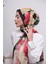 Watercolor Floral Desenli Dijital Soft Şal 4