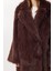 Uzun Suni Kürk Kaban LFG0169 Mürdüm 5