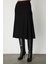 Kadın Piliseli Midi Triko Etek 69201 Siyah 3